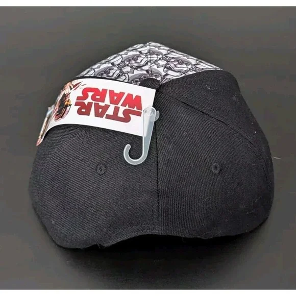 Adjustable Star Wars Storm Trooper Flat Bill Embroidered Baseball Hat Snapback - Picture 3 of 6